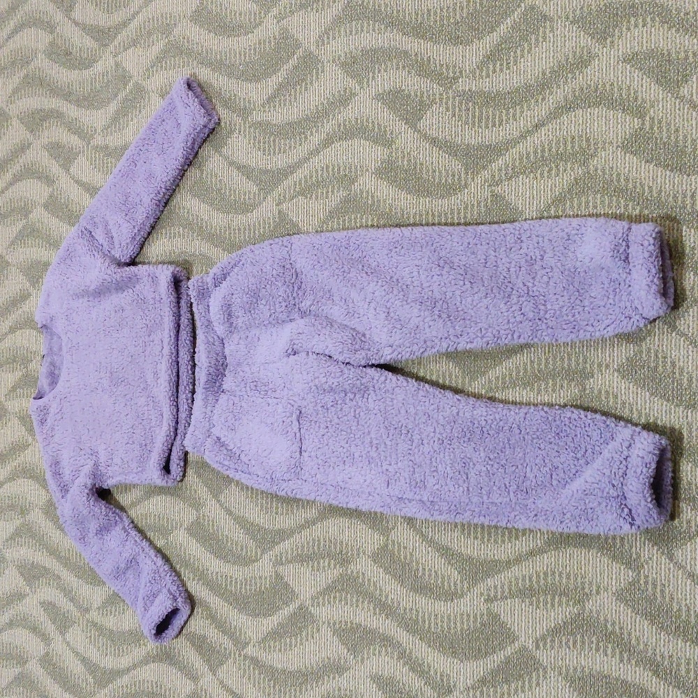 Tezenis Long Fleece Sweatpants with pockets and cropped long sleeve top